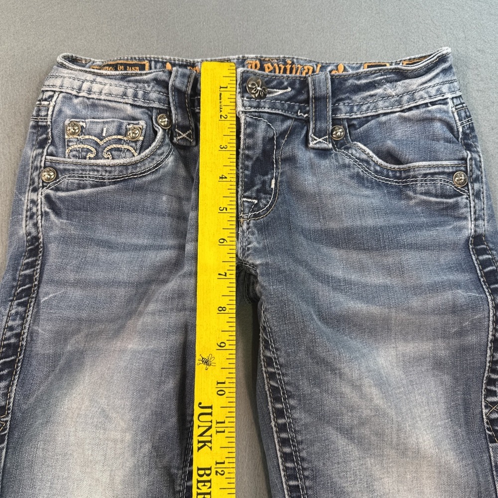 Rock Revival JEANS Womens 26x31.5 ALIVIA Easy SKINNY EMBELISHED THICK STITCH - Picture 7 of 10